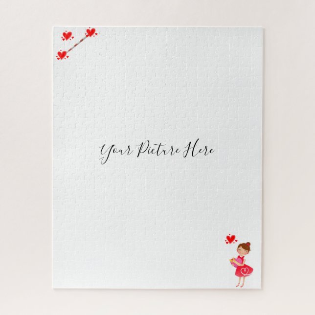 Puzzles Red Hearts (Vertical)