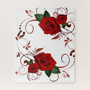 Puzzles Red Rose