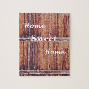 Puzzles Rustic Wood Home Sweet Home