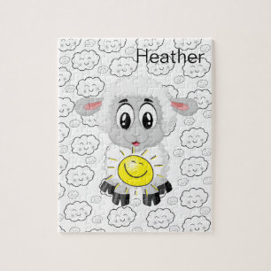 Puzzles Sheep Clouds Sun