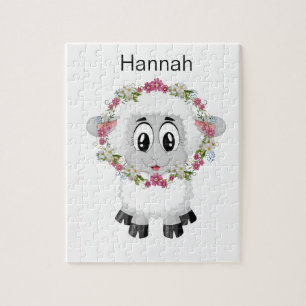 Puzzles Sheep Floral