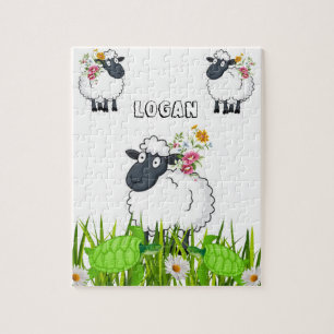 Puzzles Sheep Turtles Floral