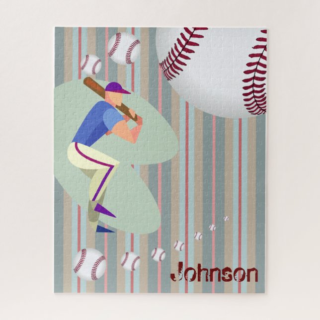 Puzzles Stripe Baseball  (Vertical)
