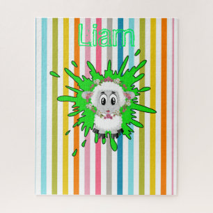 Puzzles Stripe Sheep Floral