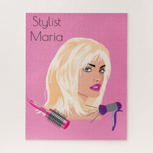 Puzzles Stylist Blow dyer Brush Pink