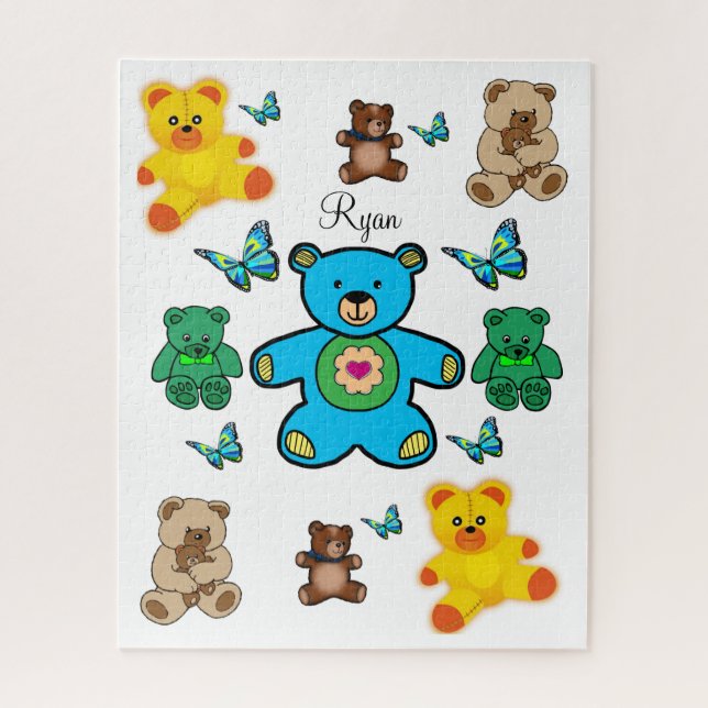 Puzzles Teddy Bears Butterfly (Vertical)