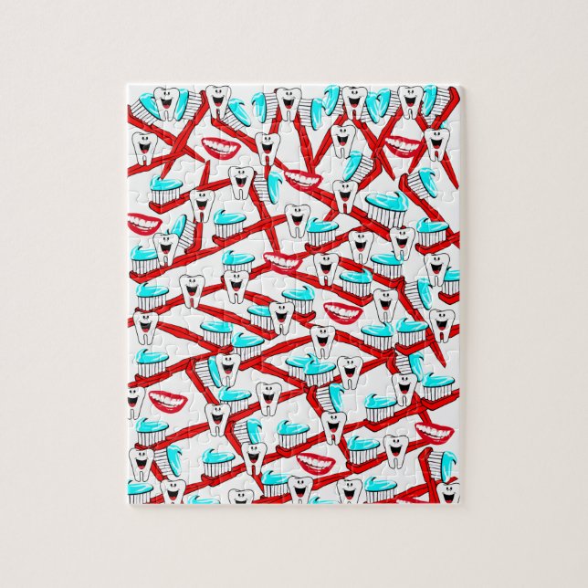 Puzzles Teeth Toothbrush (Vertical)