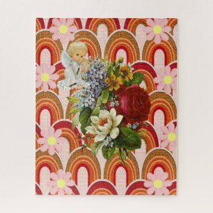 Puzzles Victorian Floral Angel