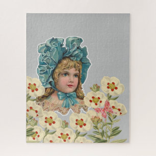 Puzzles Vintage Woman Floral