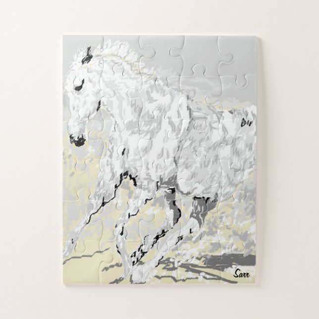 Puzzles / White Stallion (Vertical)