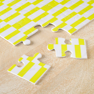 Puzzles Yellow & White Stripe 
