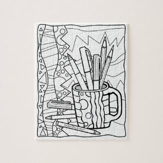PUZZLES You COLOR - A CUP FULL OF COLORING Design
