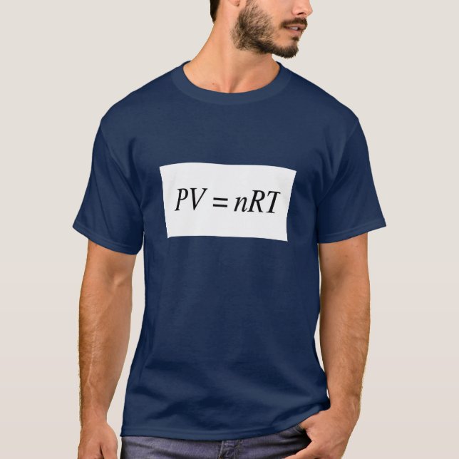 PV=nRT Ideal Gas Law- Mens Dark Tshirt (Front)