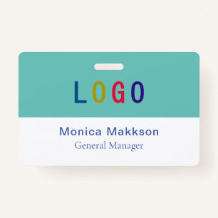 PVC Plastic Volunteer Badge with Clip Custom Logo ID Badge