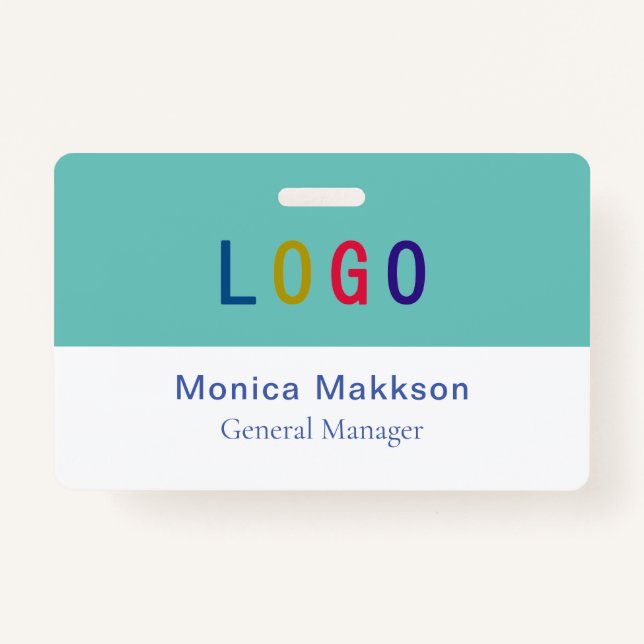 PVC Plastic Volunteer Badge with Clip Custom Logo ID Badge (Front)