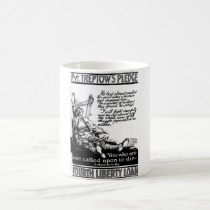 Pvt. Treptow's Pledge. "I will fight_War image Coffee Mug