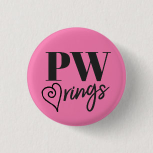 PW Rings Flair 3 Cm Round Badge