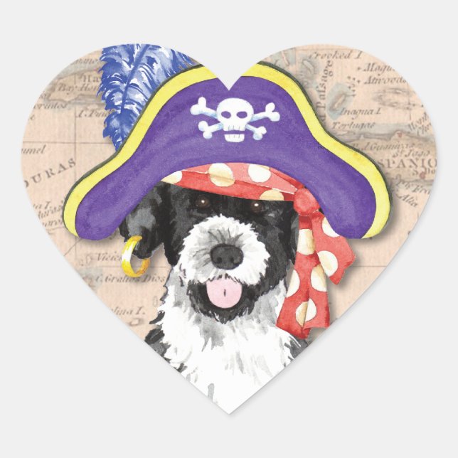 PWD Pirate Heart Sticker (Front)