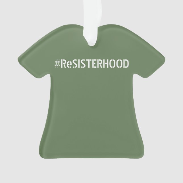 PWDP ReSISTERHOOD tee ornament (Front)