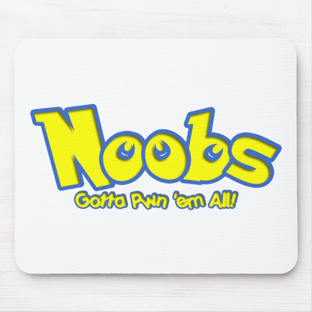 Pwn Noobs Mouse Mat (Front)