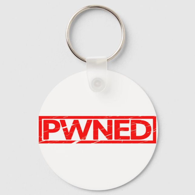 Pwned Stamp Key Ring (Front)