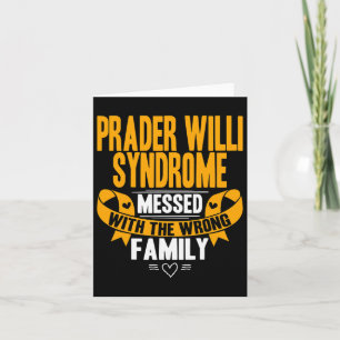 Pws Awareness - Prader Willi Syndrome  Card