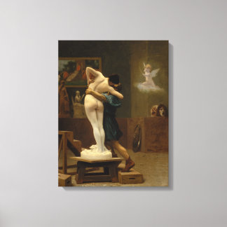Pygmalion and Galatea by Jean-Leon Gerome Canvas Print