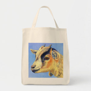 Pygmy Goat Tote Bag - "Sunny Goat"