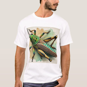 Pygmy Grasshopper 211024IREF243 - Watercolor T-Shirt