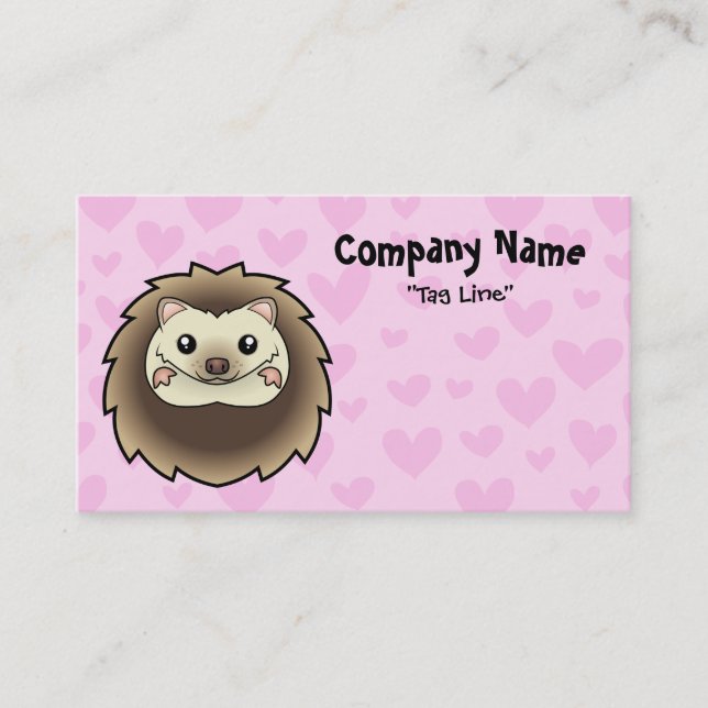 Pygmy Hedgehog Love Business Card (Front)