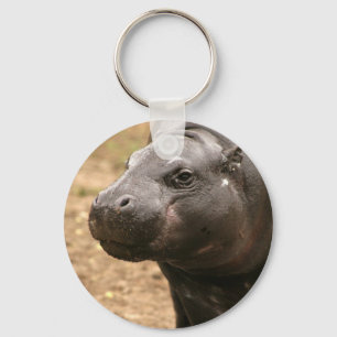 Pygmy Hippo Keychain