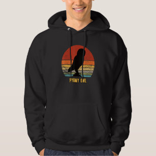 Pygmy Owl little Owls Bird Night Moon Owl Hoodie