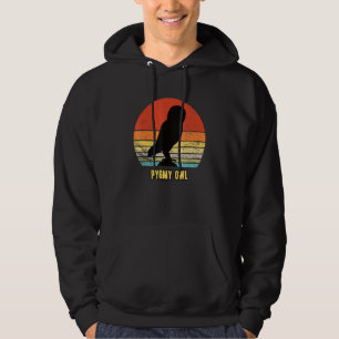 Pygmy Owl little Owls Bird Night Moon Owl Hoodie