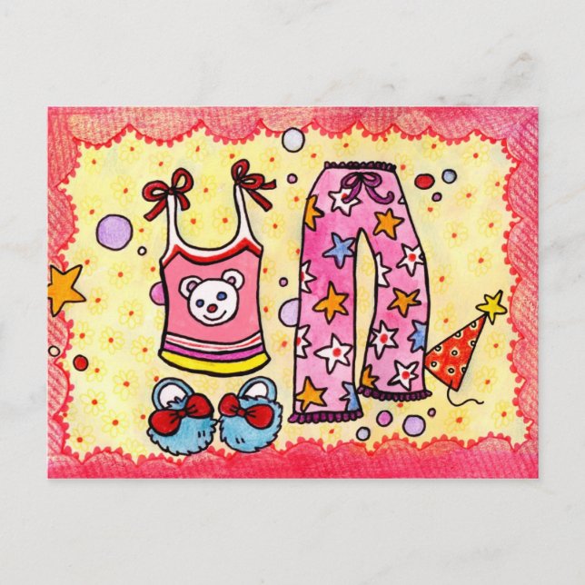 Pyjama Party Postcard (Front)