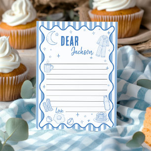 Pyjamas Birthday Time Capsule Note Message Card