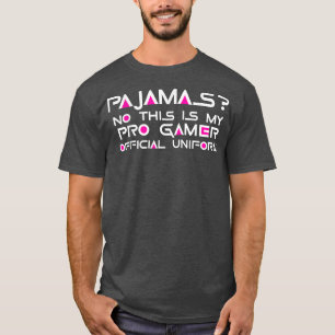 Pyjamas No Pro Gamer Funny Video Games Boys Teens  T-Shirt