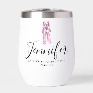 Pyjamas Prosecco Chic Bachelorette Party Thank You