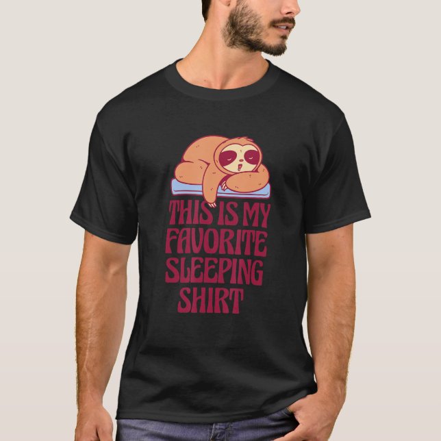 Pyjamas Sloth Sleep Outfit Pyjamas T-Shirt (Front)