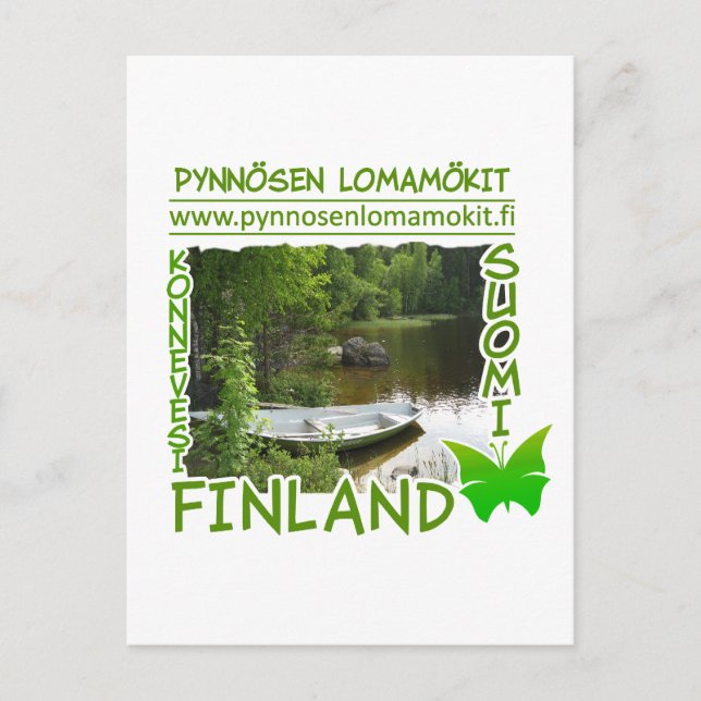 Pynnösen Lomamökit postcard - customise (Front)