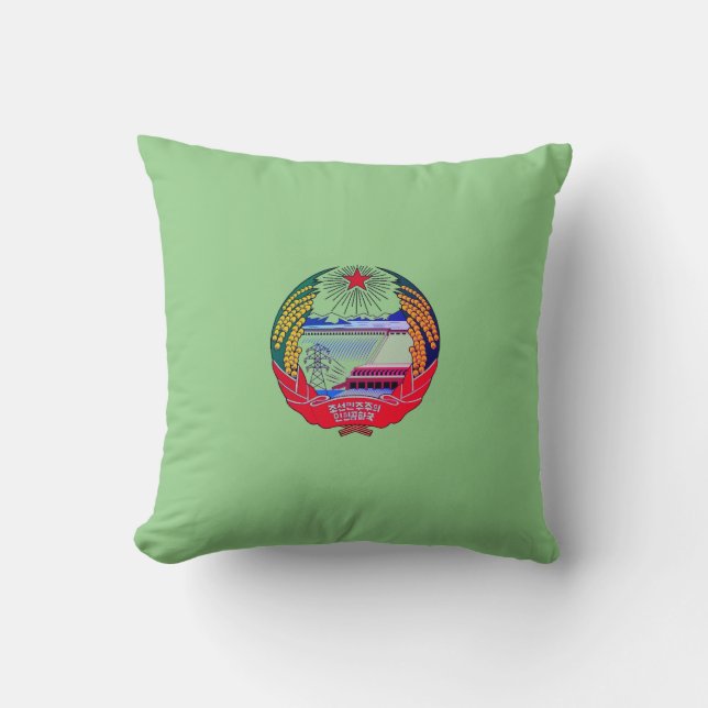 Pyongyang, North Korea (DPRK) Hermit Kingdom Cushion (Front)
