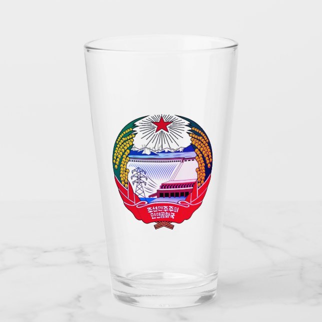 Pyongyang, North Korea (DPRK) Hermit Kingdom Glass (Front)