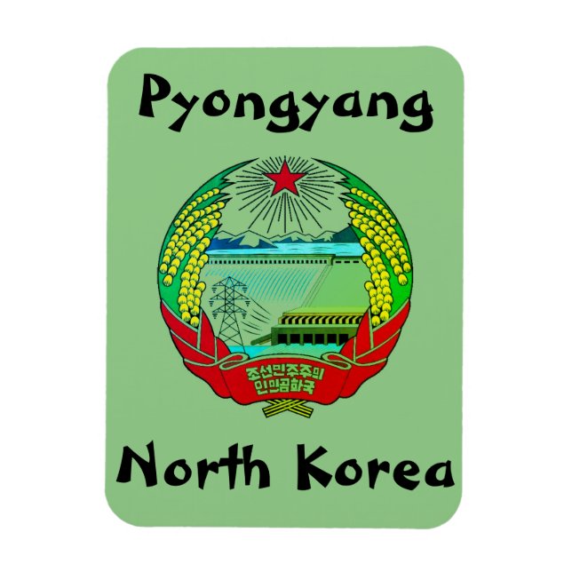 Pyongyang, North Korea (DPRK) Hermit Kingdom Magnet (Vertical)