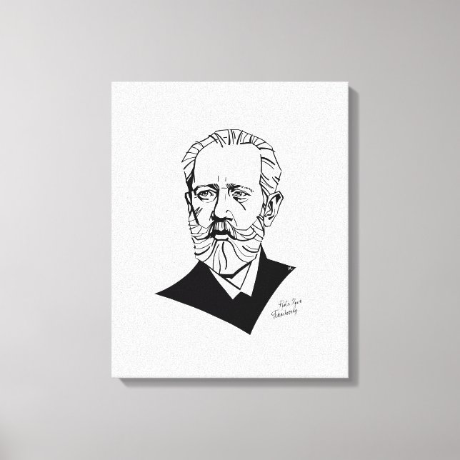 Pyotr Tchaikovsky Canvas Print (Front)