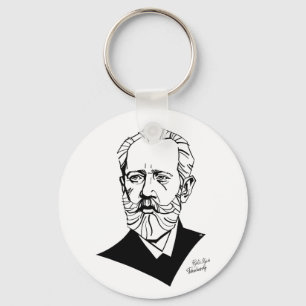 Pyotr Tchaikovsky Key Ring