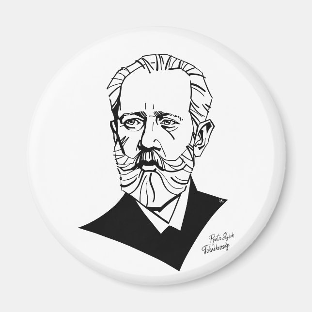 Pyotr Tchaikovsky Magnet (Front)