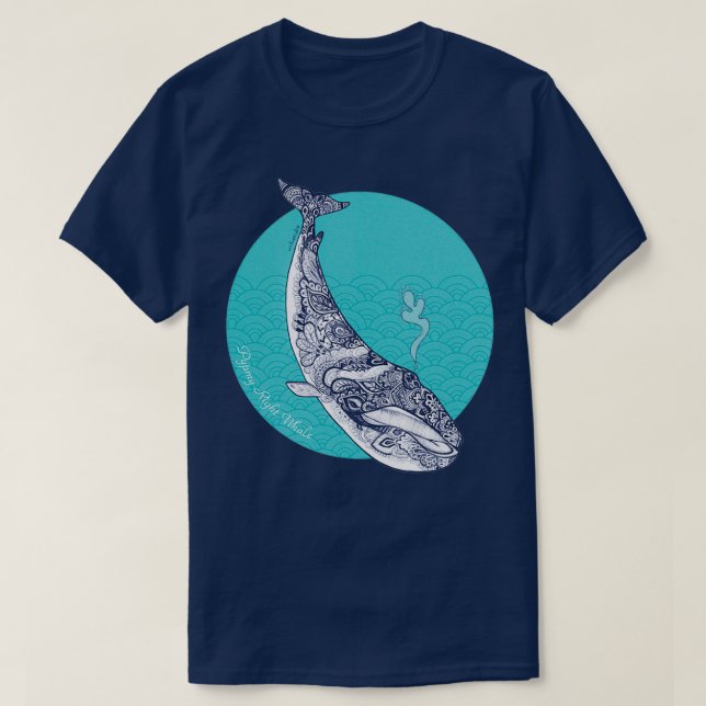 Pypmy Right Whale T-Shirt (Design Front)