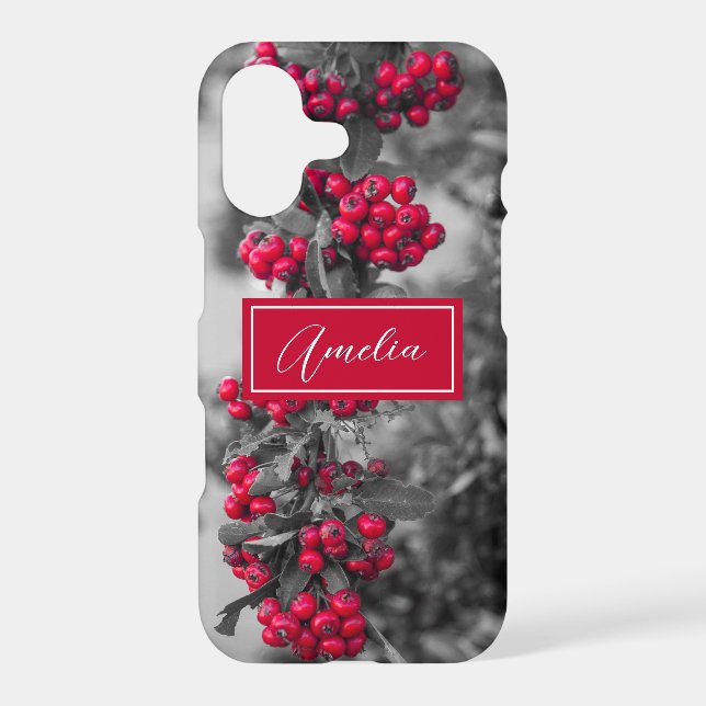 Pyracantha Berry Phone Case - Personalised (Back)