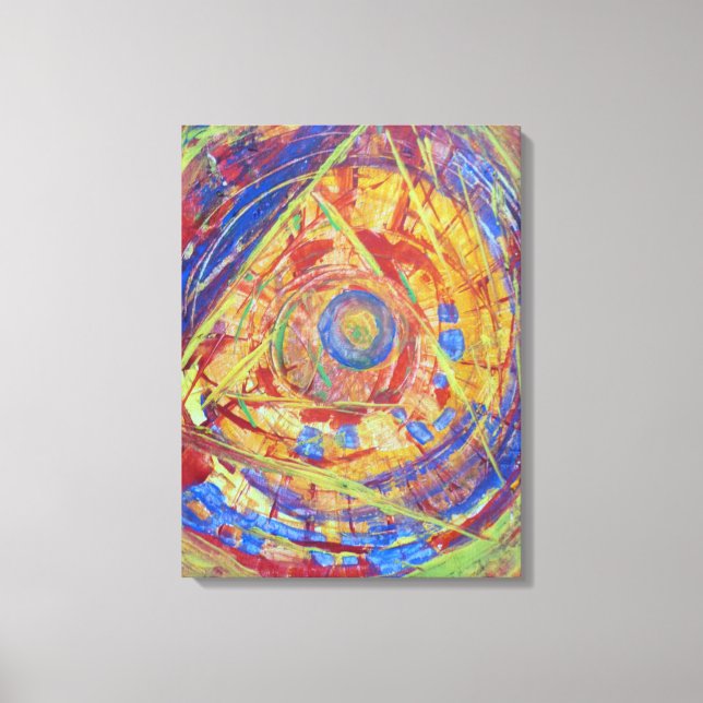 Pyramid Abstract Canvas Print (Front)