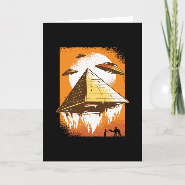 Pyramid Alien Invader Card (Front)