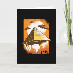 Pyramid Alien Invader Card